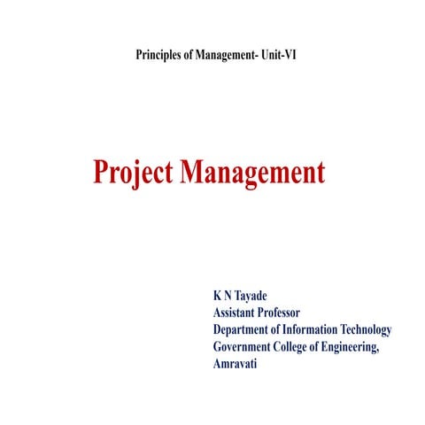 POM- project management
