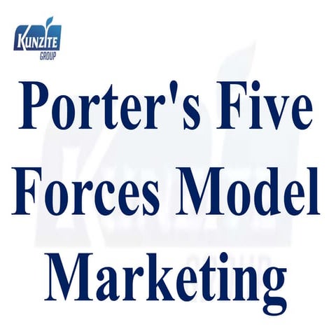 Porter's five forces model marketing