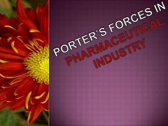 Porter’S Forces In Pharmaceutical ind