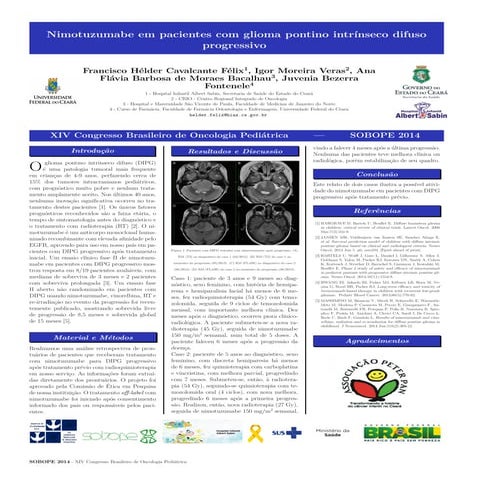 Nimotuzumabe em pacientes com glioma pontino intrínseco difuso progressivo