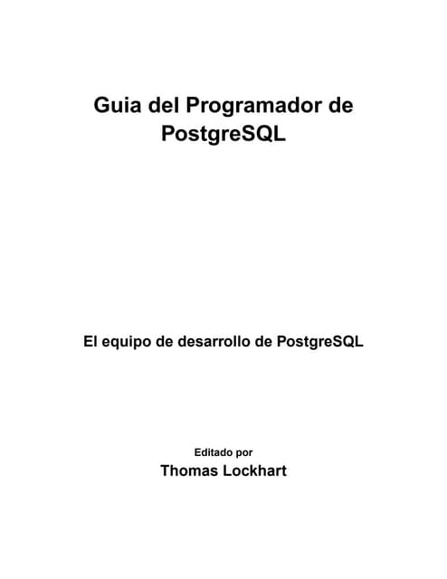 Postgres programmer josue