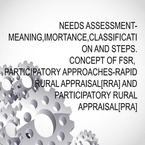 Participatory rural appraisal