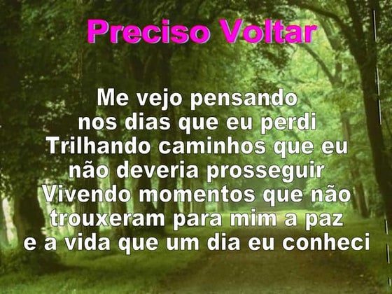 Preciso Voltar