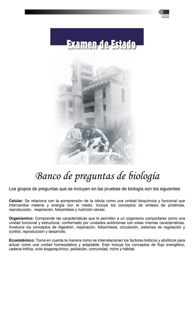 Preguntas tipo ICFES de biología