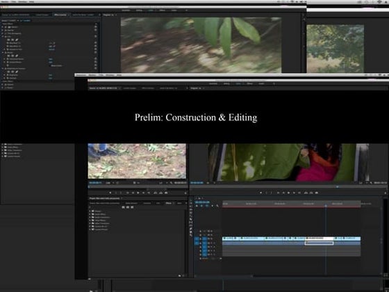 PRELIM: Construction & Editing