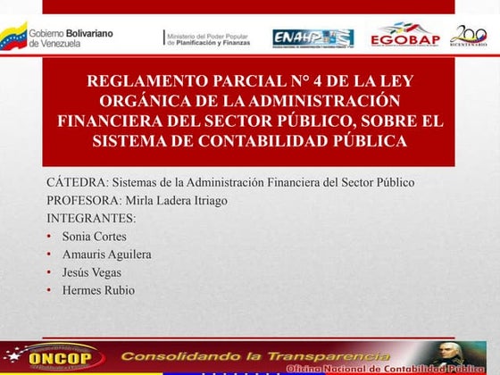 Presentacion reglamento 4 LOAFSP 