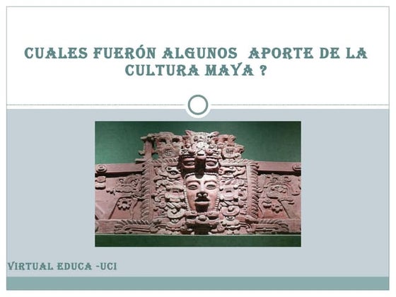 Aportes de los Mayas