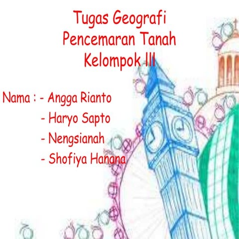 Geografi Pencemaran Tanah