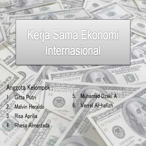 Kerjasama Ekonomi Internasional