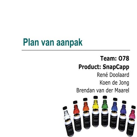 Presentatie plan van aanpak