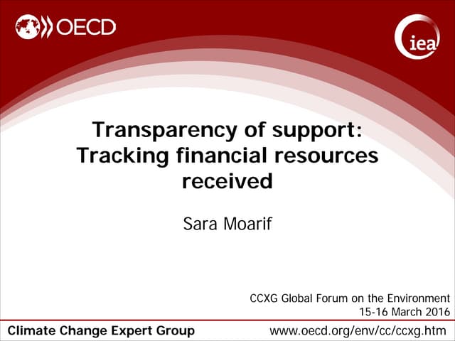 Transparency of support: Tracking financial resources received, by Sara Moarif