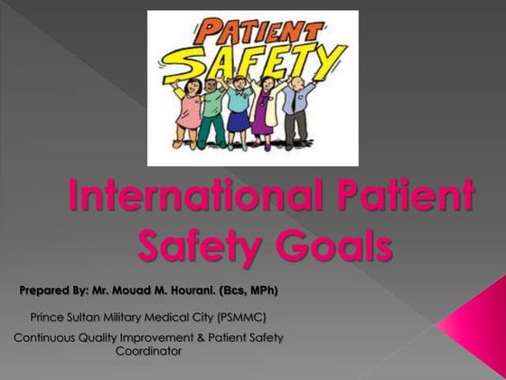 international patient safety goals 