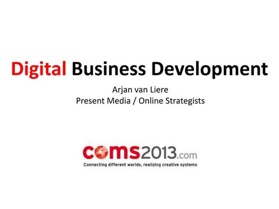 Presentation Coms 2013 