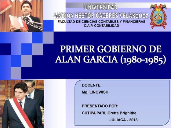 Primer gobierno de alan garcia