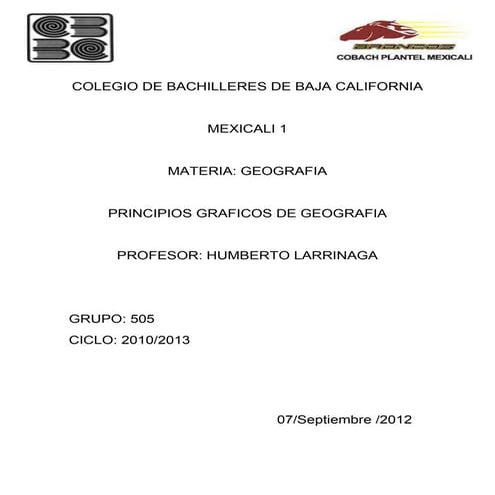 Principidos graficos de la geografia