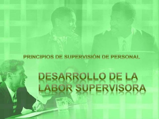 Principios de la supervision