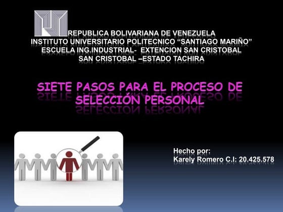 Proceso de selección personal