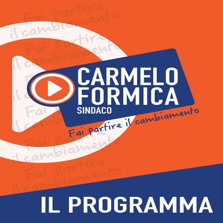 Programma Elettorale Carmelo Formica - ELEZIONI AMMINISTRATIVE MILAZZO 2015