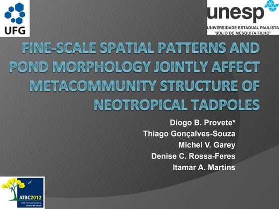 Fine-scale spatial patterns and pond morphology jointly affect metacommunity ...
