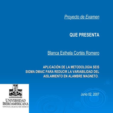 Proyecto de Ejemplo de Mejora de la Calidad