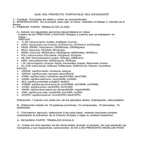 Proyecto de lenguaje 2 do trimestre portafolio del estudiante