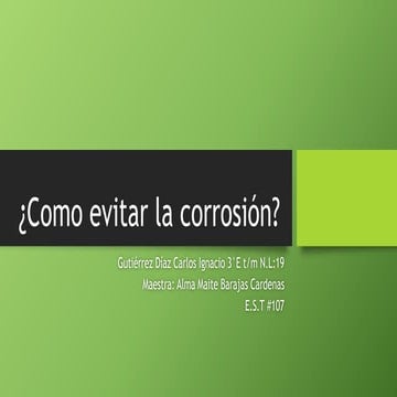 corrosión