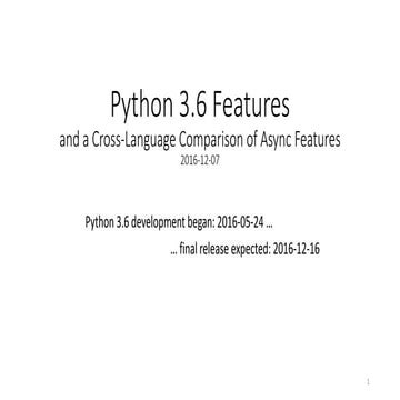 Python 3.6 Features 20161207
