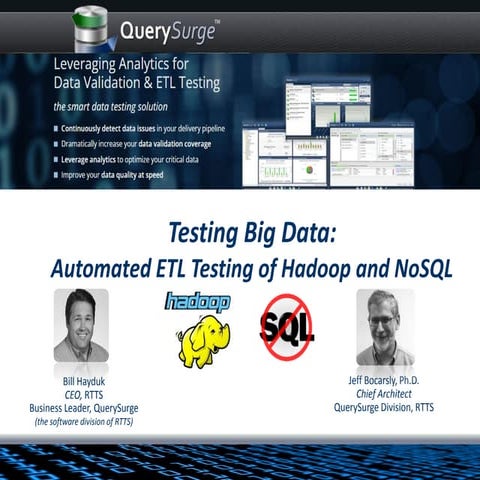 QuerySurge Slide Deck for Big Data Testing Webinar