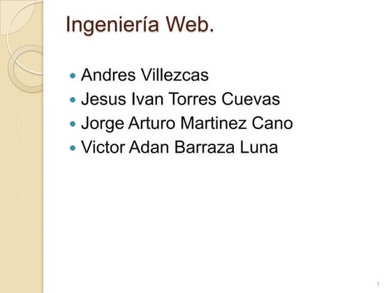Ingeniería web