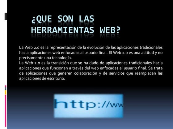 Que son las herramientas web 2.0