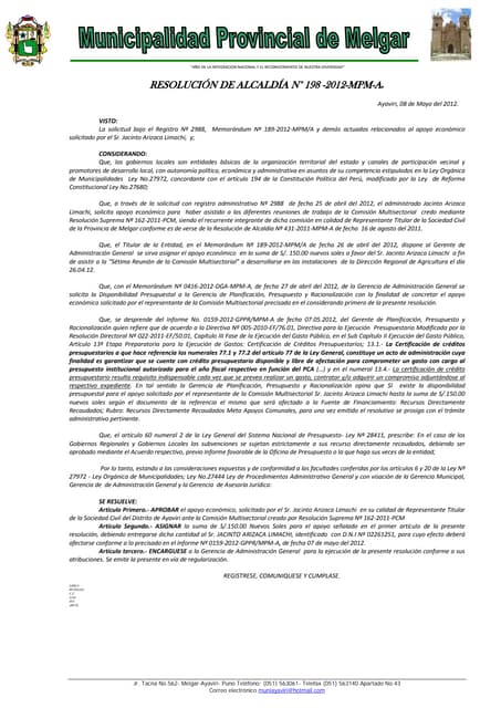 R.a. no.198 apoyo economico cedirca(1)