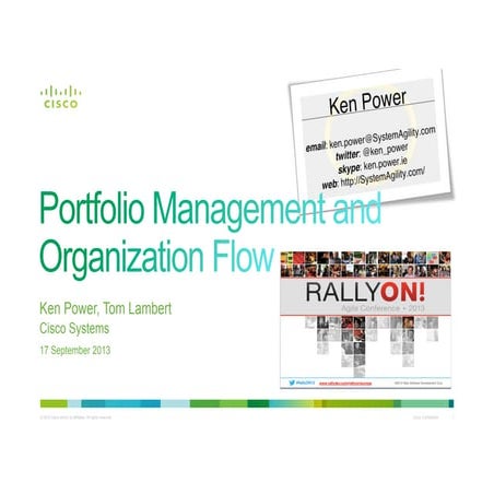Portfolio Management and Organization Flow