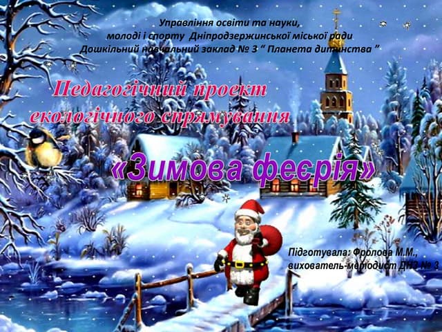 екологічний проект зимова  