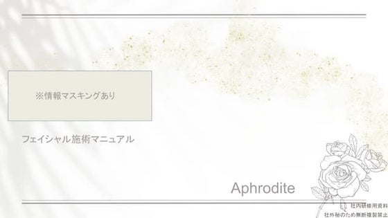 株式会社メガサポ_パワーポイントを使った制作事例_サロン事業におけるマニュアル・社内資料サンプル