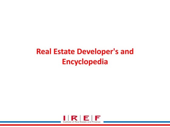 Real estate developer's guide