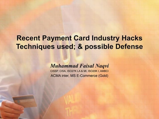 Recent PCI Hacks