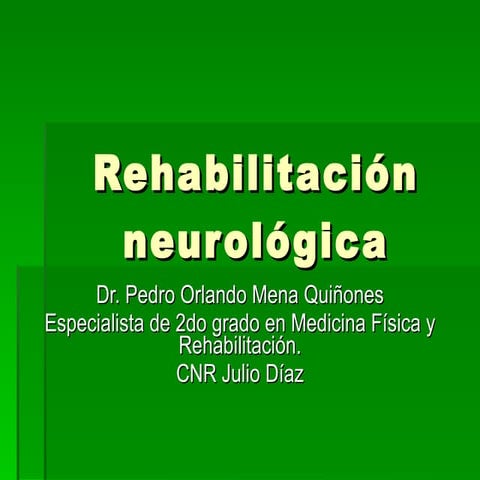 Rehabilitacion neurologica