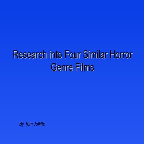 Research for production