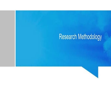 Research methodology