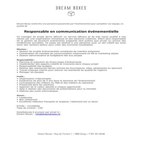 Responsable event