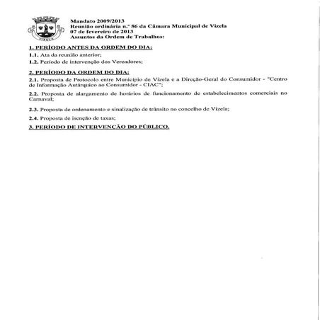 Reunião n.º86 07.02.13
