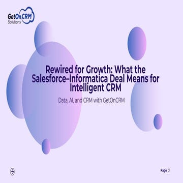 Rewired for Growth What the Salesforce–Informatica Deal Means for Intelligent...