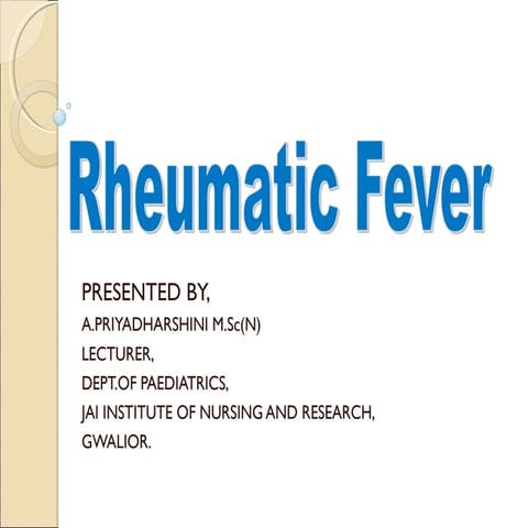 Rheumatic fever