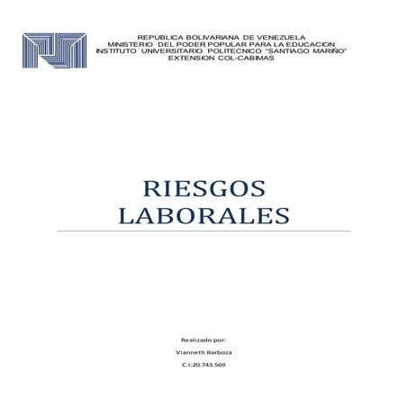 Riesgos laborales