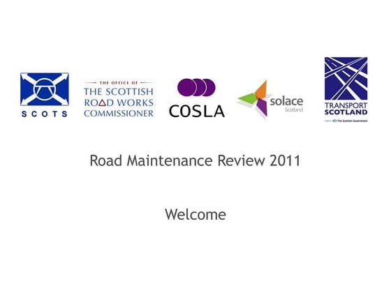 Roads maintenance review