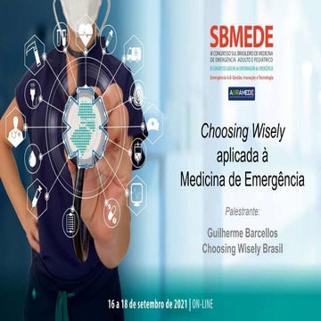 Choosing Wisely aplicada à Medicina de Emergência