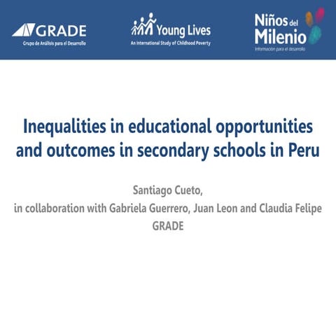 Inequalities in educational opportunities and outcomes in secondary schools i...