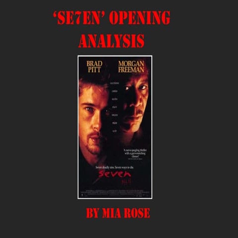 Se7en’ analysis