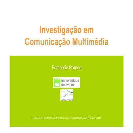 Seminário Prof. Fernando Ramos