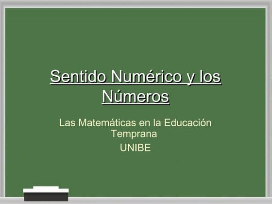 Sentido Numérico